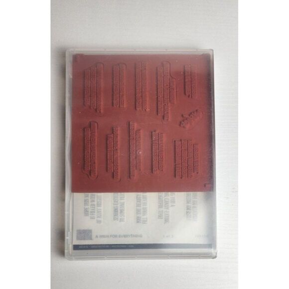 Stampin Up! A Wish For Everything Cling Stamp Set 1 of 2 NEW - Picture 2 of 2